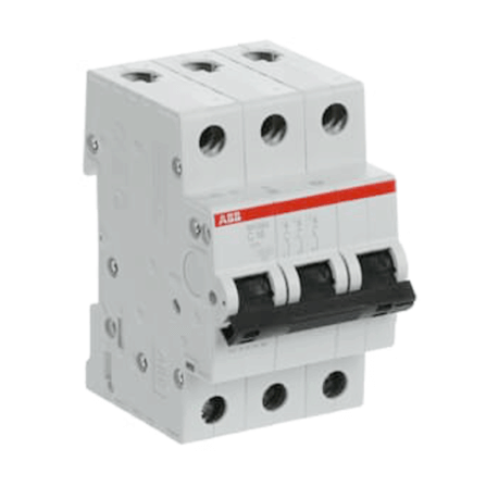 เซอร์กิตเบรกเกอร์ 50 แอมป์ 3 โพล 10kA ABB S203M-C50